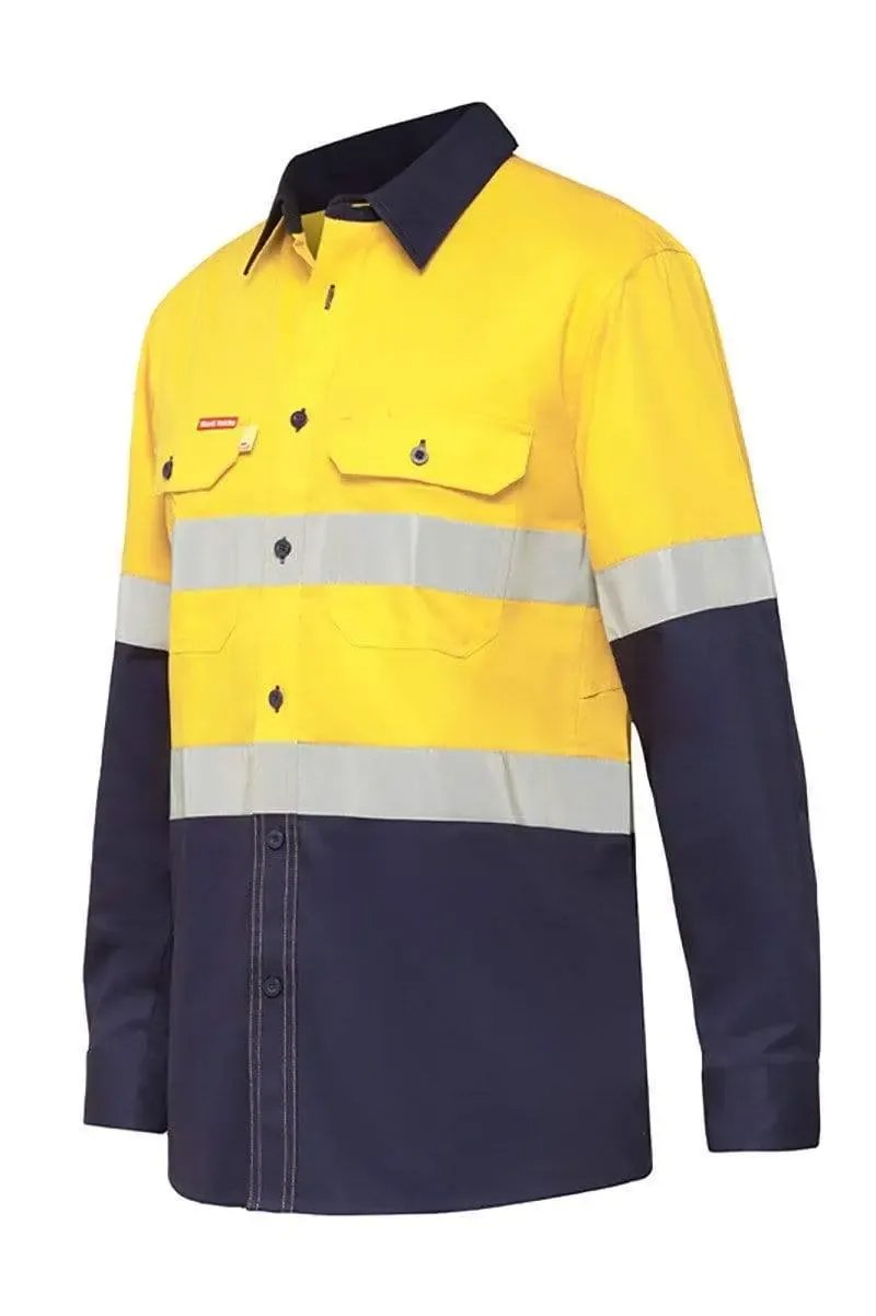 Hard Yakka Long Sleeve Koolgear Ventilated Taped Hi Vis Shirt Y07740